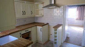 Kitchen in one of the cottages